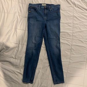 Madewell size 31 10” high-rise skinny jeans
